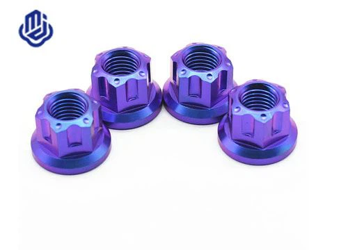 Titano hex flanšų veržlė